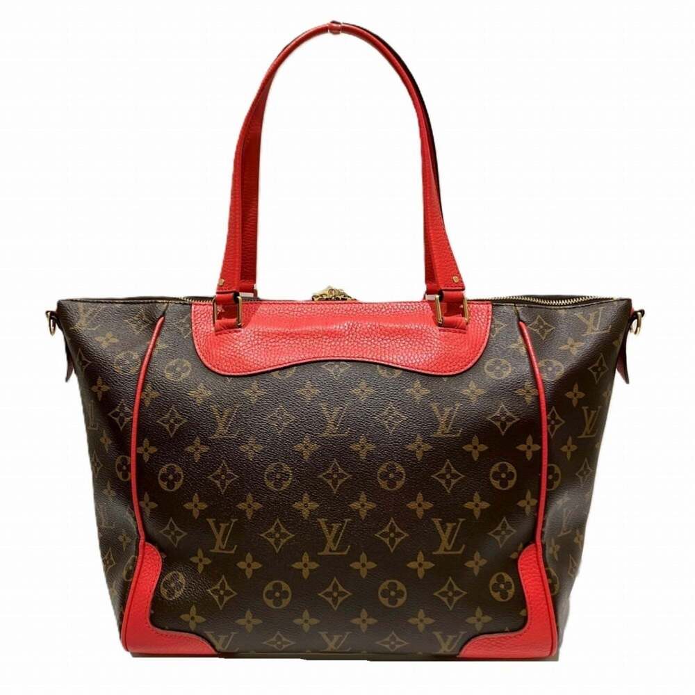 LOUIS VUITTON Authentic Brown Monogram Canvas Tote Bag - Picture 2 of 9